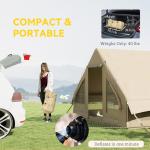 Outsunny Inflatable Camping Tent for 4-6 People