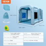 VEVOR Inflatable Spray Booth with Powerful Blower