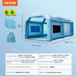 VEVOR Inflatable Spray Booth with Powerful Blowers