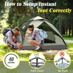 Instant Pop-Up Tent for 2-3 Campers