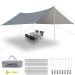 Extra Large Waterproof Camping Tarp with Poles