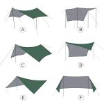 Unigear Hexagon Waterproof Camping Tarp 15x14 ft