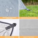 Extra Large Waterproof Camping Tarp with Poles