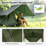 FREE SOLDIER Waterproof Camping Tarp 10x10.5ft