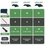 JAICOM Waterproof 10x10ft Camping Tarp & Rain Fly