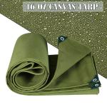 16oz Durable Canvas Tarp for Camping and Garden