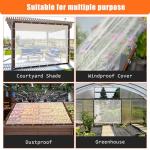 8x10ft Heavy Duty Clear Tarps - 2 Pack