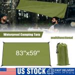 Waterproof Camping Tarp - 59x83" Outdoor Shelter