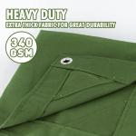 CARTMAN 10x12 Feet Heavy Duty Canvas Tarp