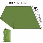 Waterproof Camping Tarp - 59x83" Outdoor Shelter