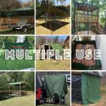 CARTMAN 10x12 Feet Heavy Duty Canvas Tarp