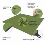 Waterproof Camping Tarp - 59x83" Outdoor Shelter