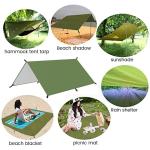 Waterproof Camping Rain Fly Tarp Canopy 10x10ft