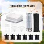 Quictent 10x20 Pop Up Canopy with 6 Walls