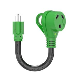 30 Amp to 110 Volt RV Adapter Cord with Indicator