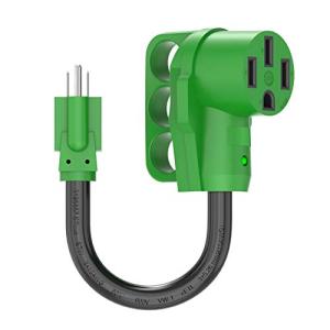 50 Amp to 110 Volt RV Adapter Cord with Indicator