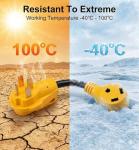 50 Amp to 30 Amp RV Adapter with LED Indicator