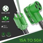 50 Amp to 110 Volt RV Adapter Cord with Indicator