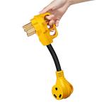 50 Amp to 30 Amp RV Adapter with LED Indicator