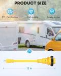 Kohree 30A to 15A RV Power Adapter Cord