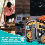 30 Amp RV Generator Adapter Cord with LED Indicator