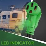 50 Amp to 110 Volt RV Adapter Cord with Indicator