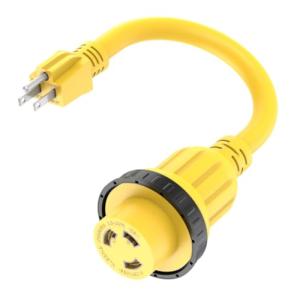 30-Amp to 15-Amp RV Power Adapter Cord