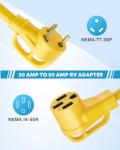Kohree 30A to 50A RV Plug Adapter 18
