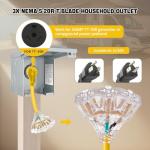 30 Amp to 110V RV Power Adapter with LED Indicator