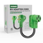 30 Amp to 50 Amp RV Adapter Cord, 12 Inch