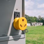 Camco Heavy Duty RV PowerGrip Adapter, 30 Amp