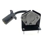 7 RV Blade to Pole Round Trailer Plug Adapter