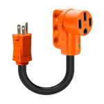 50 Amp to 110 Volt RV Dogbone Adapter Cord