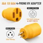 50 Amp to 110 Volt RV Power Adapter