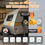 50 Amp to 110 Volt RV Power Adapter