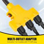 30 Amp RV Generator to Household Outlet Adapter