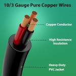 30 Amp to 50 Amp RV Adapter Cable