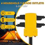 30 Amp to 20 Amp RV Adapter with Circuit Breaker