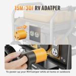30 Amp RV to 15 Amp Household Adapter Plug