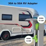 30 Amp to 50 Amp RV Adapter Cable