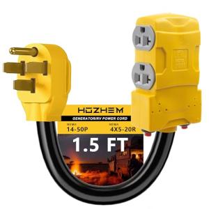 50 Amp to 20 Amp RV Adapter for House Outlets