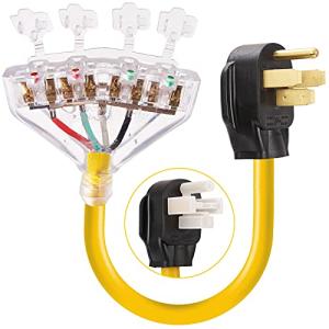 50 Amp to 110V RV Adapter Cord, 1.5 FT