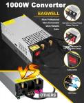 EAGWELL 12V 1000W Power Supply Adapter for Camping