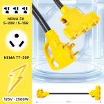 30 Amp RV Generator to Household Outlet Adapter