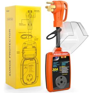 RV Surge Protector Power Adapter - 50 to 30 Amp