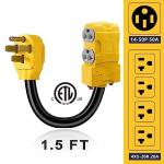 50 Amp to 20 Amp RV Adapter for House Outlets