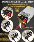 EAGWELL 12V 1000W Power Supply Adapter for Camping