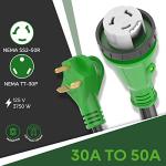 30 Amp to 50 Amp RV Adapter with LED Indicator