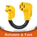 125V 3750W RV Dogbone Electrical Adapter Cable