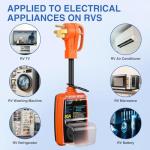 RV Surge Protector Power Adapter - 50 to 30 Amp